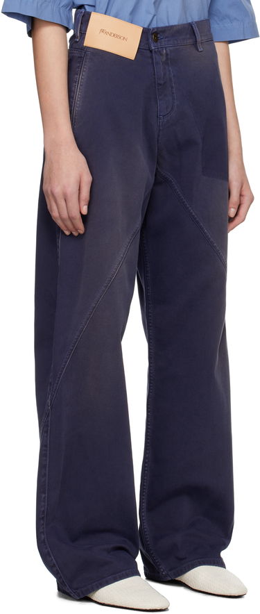 Nohavice JW Anderson JW Anderson Twisted Workwear Jeans Modrá | DT0115-PG1522, 1