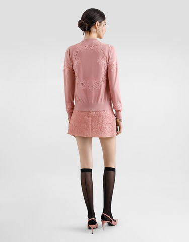 Sukňa Dolce & Gabbana Dolce & Gabbana Floral Jacquard Miniskirt Ružová | F4A8CTHJMQKF0473, 2