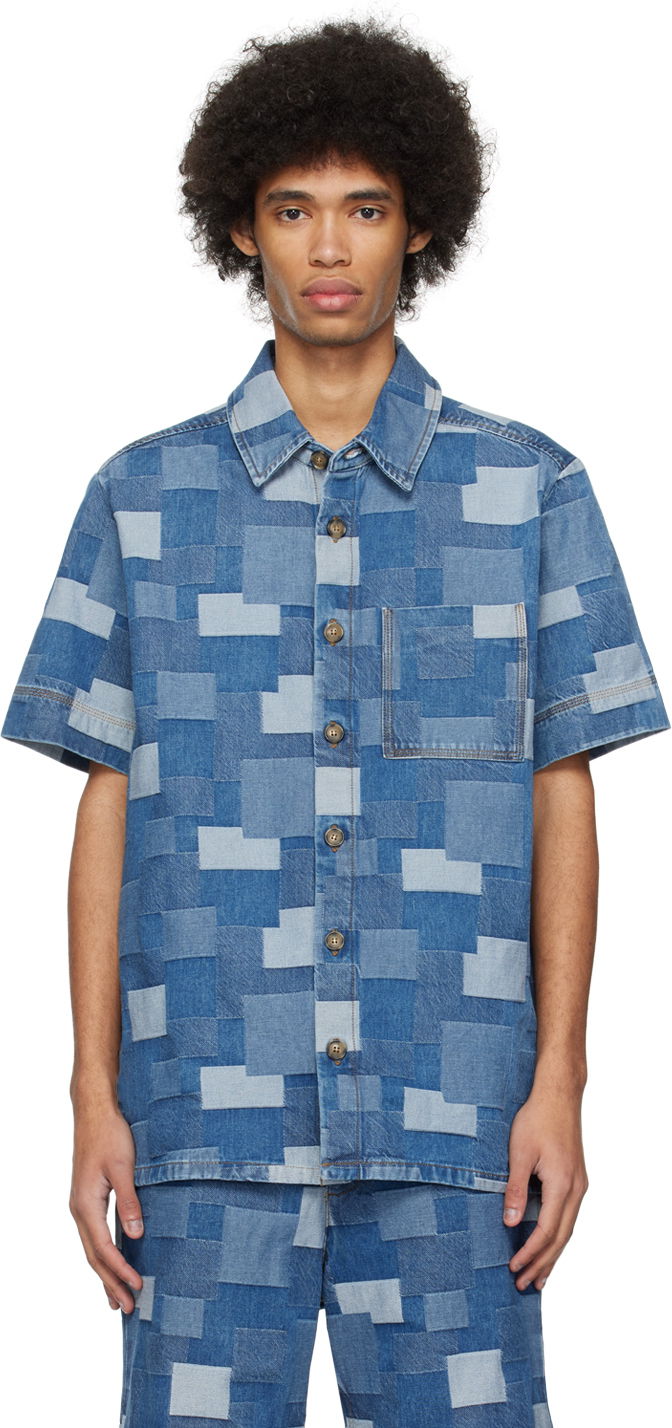 Košeľa A.P.C. Gil Denim Shirt Modrá | COGWH-H12539, 0