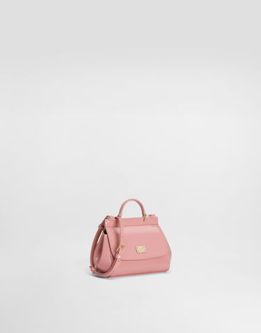Kabelka Dolce & Gabbana Dolce & Gabbana Sicily Patent Leather Crossbody Bag Ružová | EB0003A106780405, 1