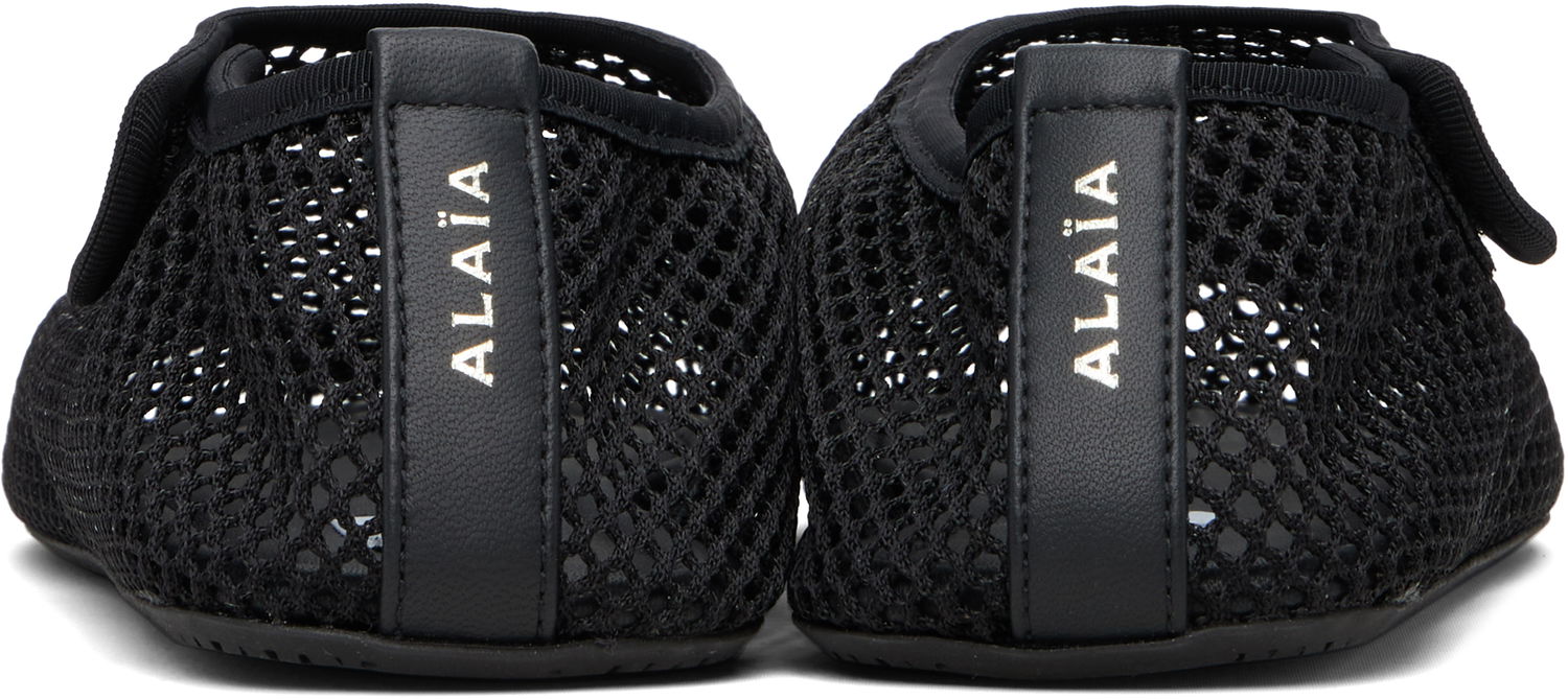Tenisky a topánky Alaïa ALAÏA Fishnet Ballerina Flats Čierna | AA3A065TK050, 1