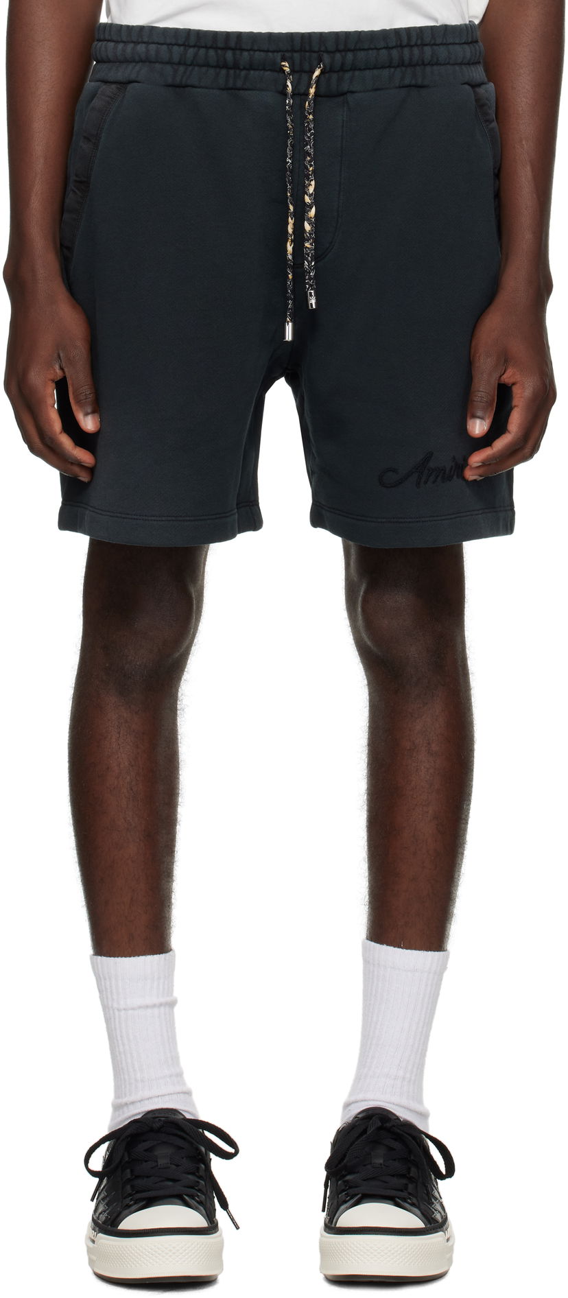 Šortky AMIRI AMIRI Bleach Bandana Shorts Čierna | AMJYSH1044