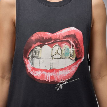 Tielko Jordan Flight Sleeveless Lips Graphic Tee Čierna | HV0223-045, 3