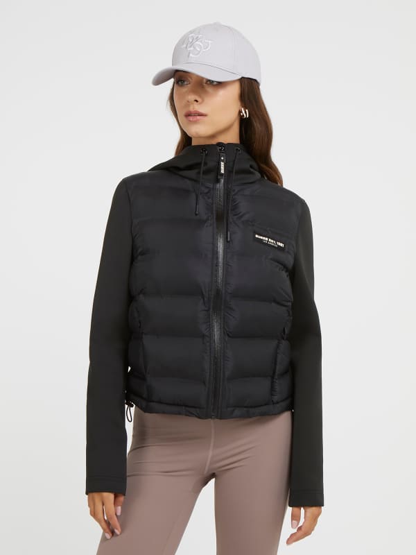 Bunda GUESS Side Logo Patch Čierna | V3BL01WEXC0, 0