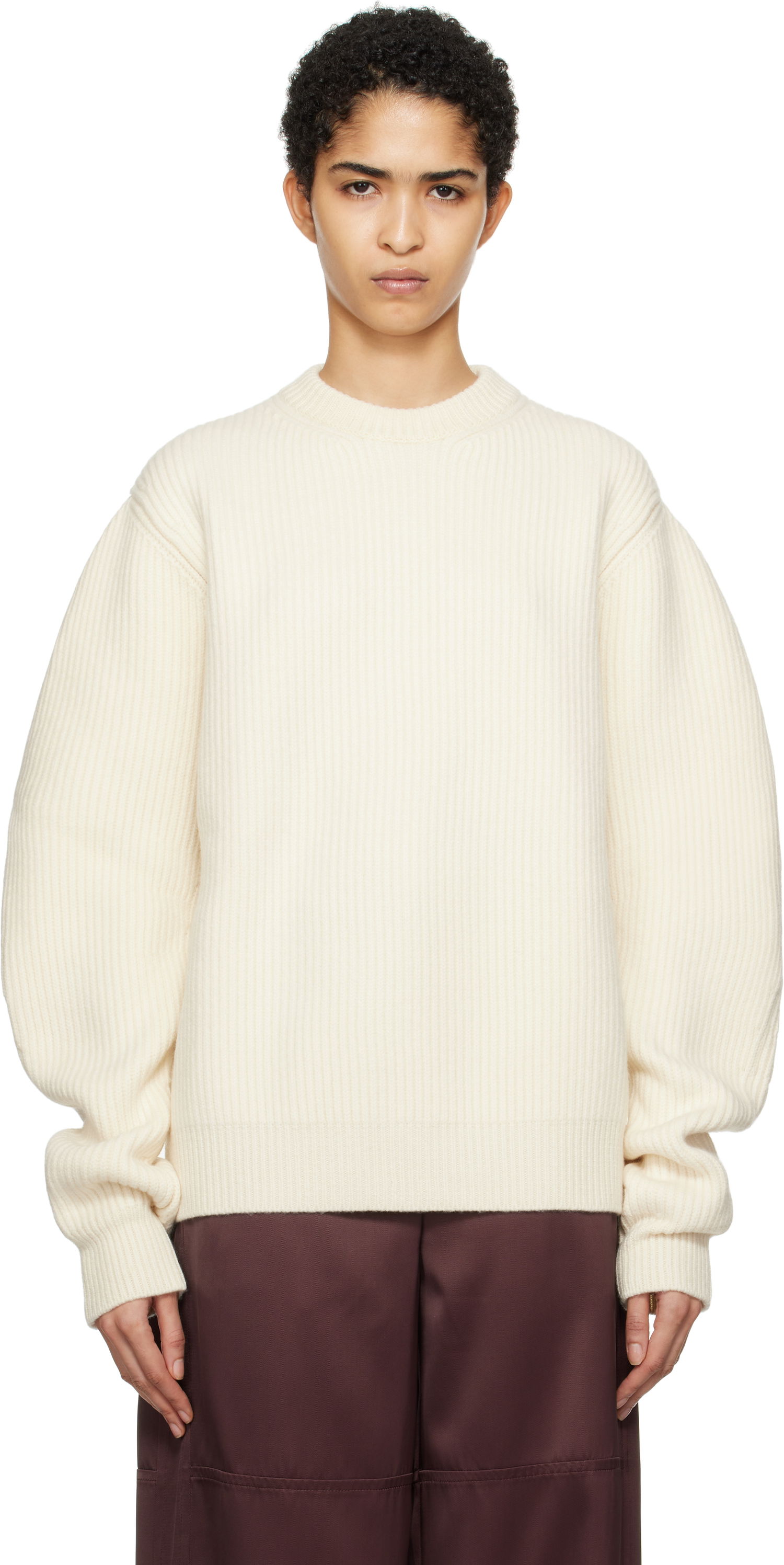 Sveter Jil Sander Wool Sweater Biela | J21GP0152_J14747, 0
