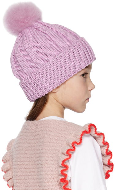 Kulicha WOOLRICH Woolrich Kids Pom Pom Beanie Navy | CFWKAC0145FRUF0428, 4
