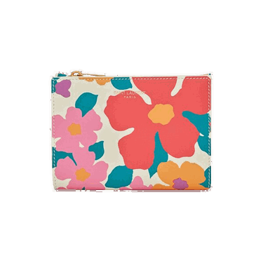 Peňaženka Saint Laurent Floral Bi Fold Wallet Ružová | 668322 AAAGO 9183, 0