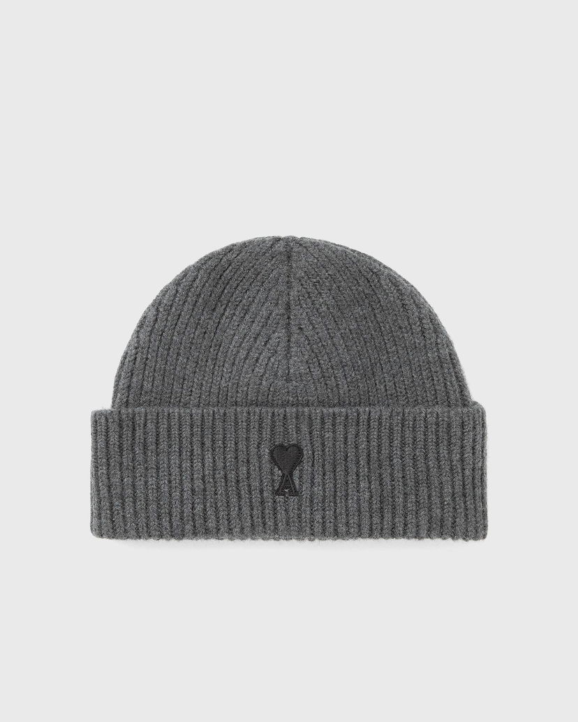 Kulicha AMI AMI De Coeur Ribbed Knit Beanie Šedá | UBO006.018-0504