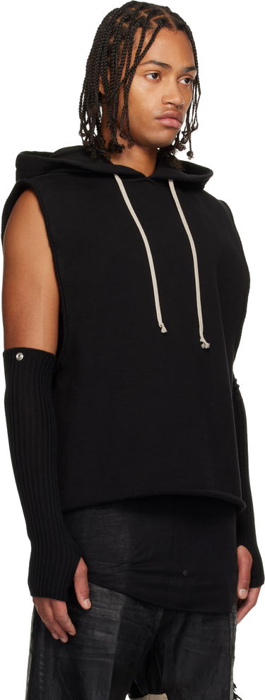 Mikina Rick Owens Rick Owens Concordians Sleeveless Tunic Hoodie Biela | RR02E1503 JTCD, 4