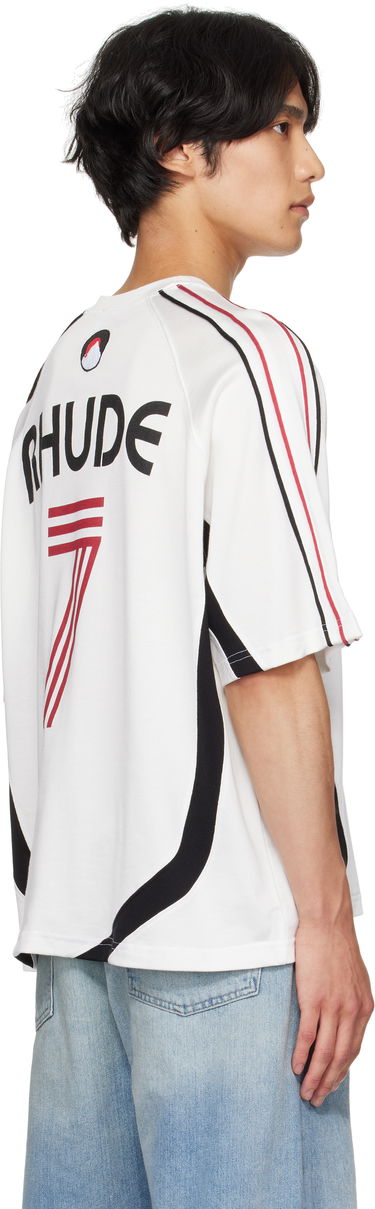 Tričko Rhude Rhude Lundun Soccer Jersey T-Shirt Biela | RHPF25TT02729, 2