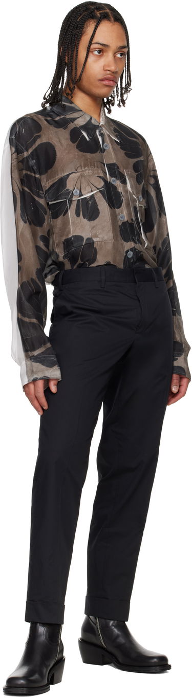 Nohavice Dries Van Noten Dries Van Noten Cuffed Trousers Čierna | 251-020904-1147, 3