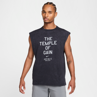 Tielko Nike Nike Sleeveless T-Shirt "The Temple Of Gain" Čierna | HJ3687-010, 0
