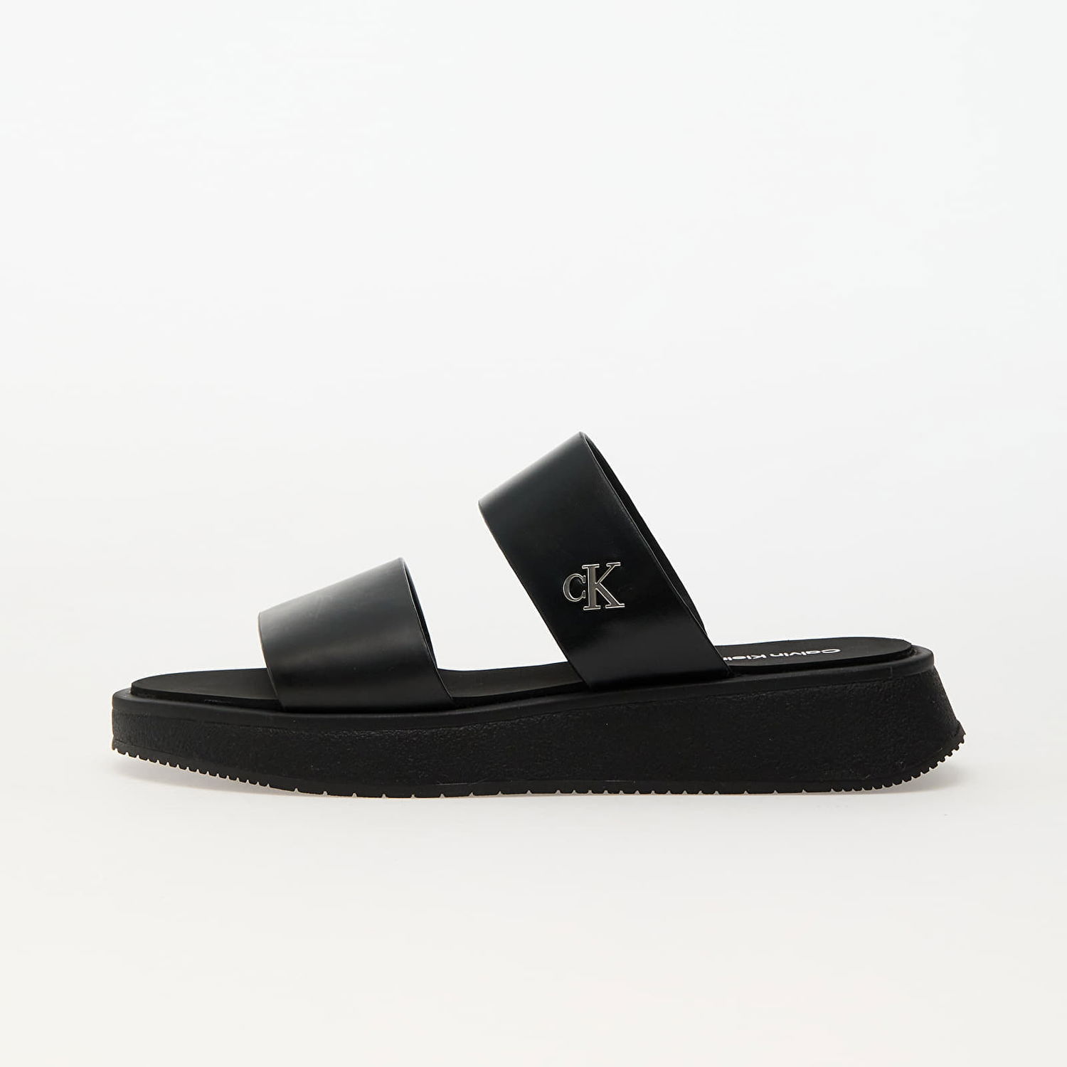 Tenisky a topánky CALVIN KLEIN Jeans Sandal Slide Double Black Čierna | YW0YW01694 0GJ, 0