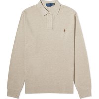 Polo tričko Polo by Ralph Lauren Long Sleeve Custom Fit Polo Shirt "Tuscan Beige Heather" Béžová | 710680790117, 1