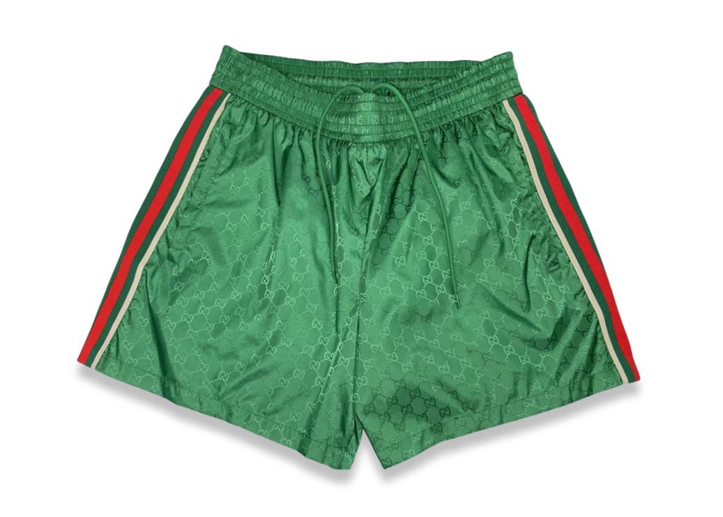 Plavky Gucci GG Jacquard Nylon (Euro Exclusive) Swim Shorts Zelené | 699084, 0