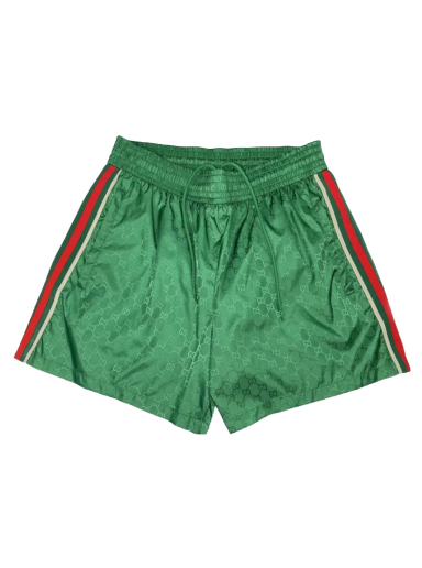 Plavky Gucci GG Jacquard Nylon (Euro Exclusive) Swim Shorts Zelené | 699084