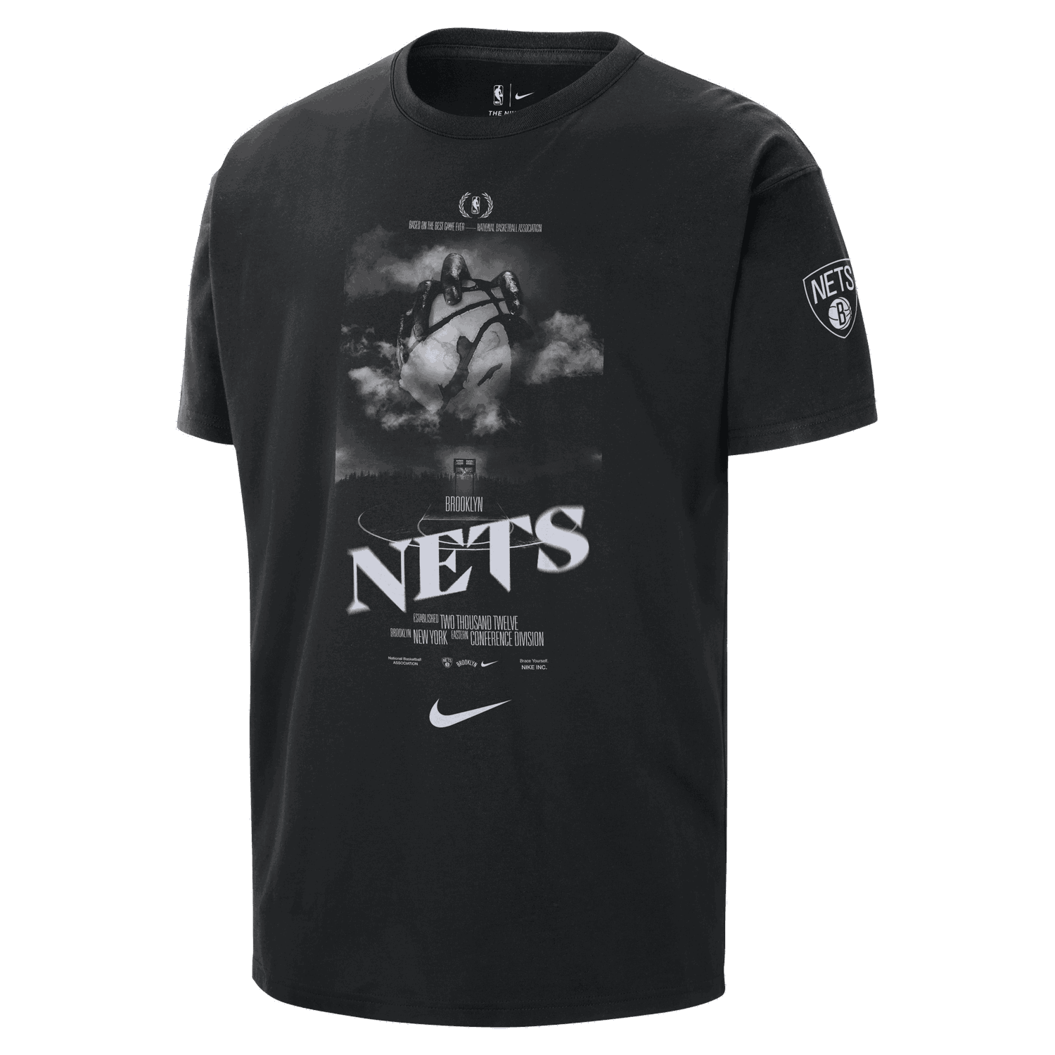 Tričko Nike NBA Nets T-shirt Black Čierna | HJ2716-010, 0