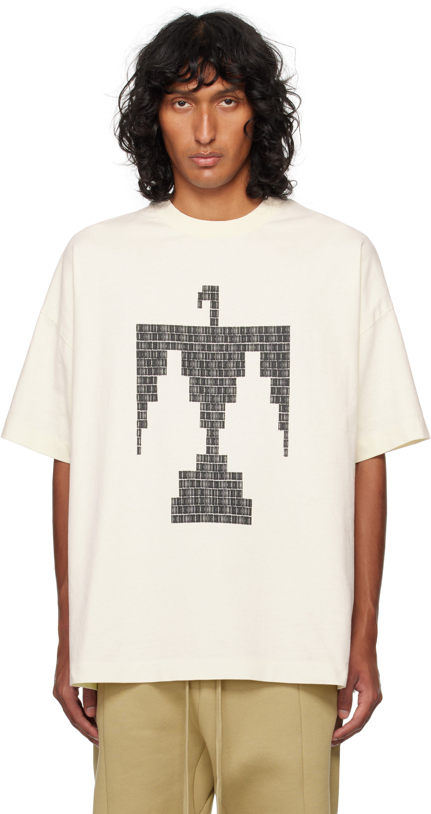 Tričko Fear of God Thunderbird T-shirt Biela | FG24FW50-10155EBHWJ, 0
