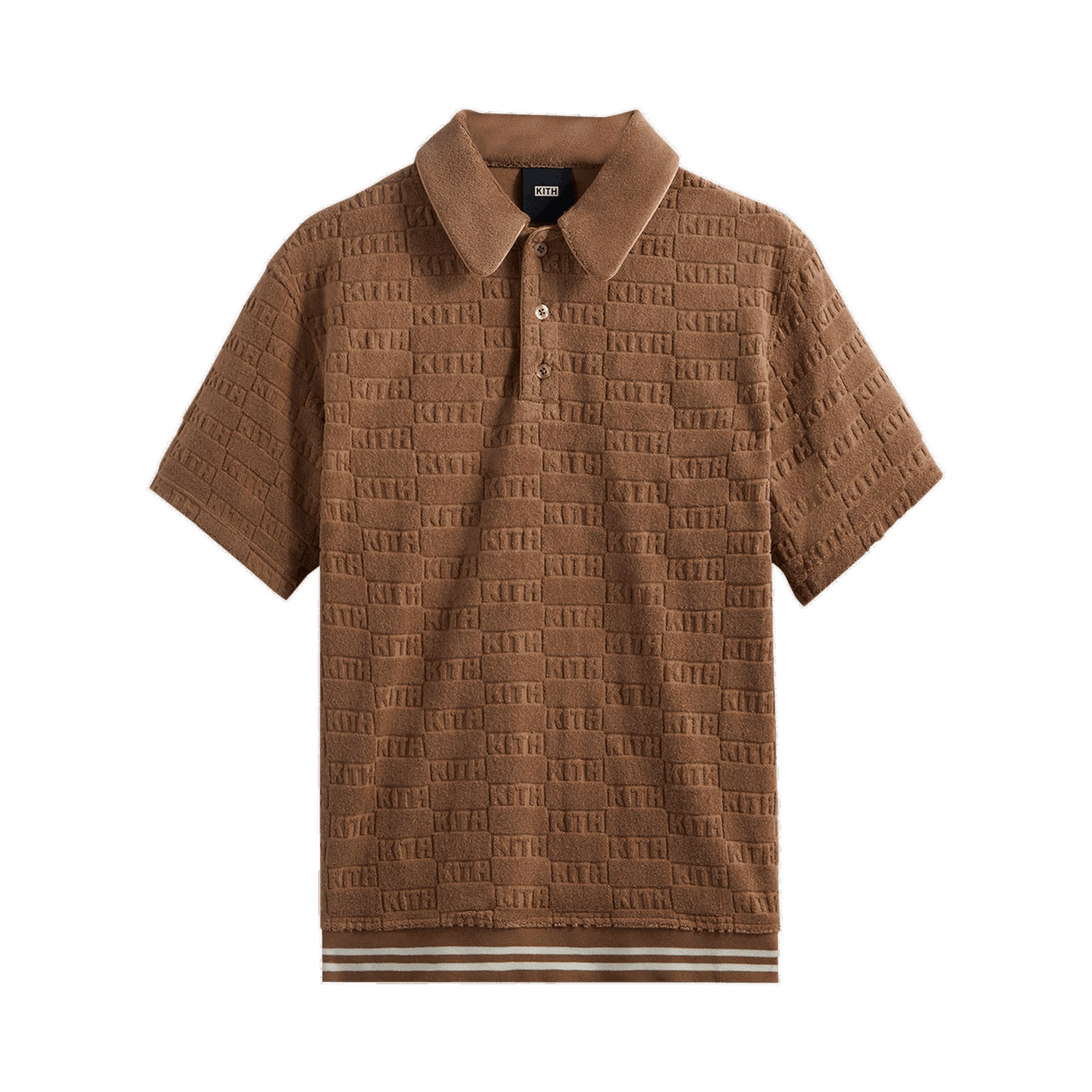 Polo tričko KITH Graham Polo Tee Hnedá | KHM030456 242, 0