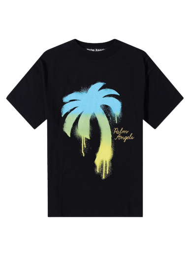 Tričko Palm Angels Spray Palm Tee Čierna | PMAA001F22JER0111055