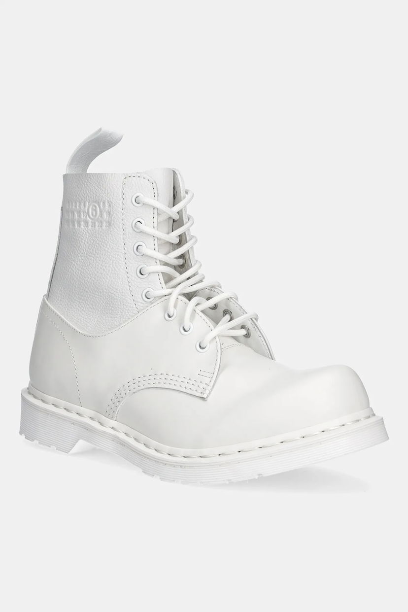 Tenisky a topánky Maison Margiela MM6 Maison Margiela Leather Boots Biela | SH3WU0013.P7006.HB009