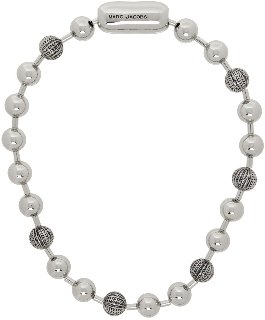 Náhrdelník Marc Jacobs Marc Jacobs Monogram Ball Chain Necklace Metalická | 2S4JNC001J01, 0