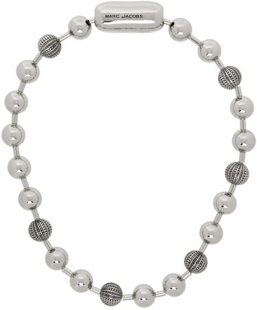 Náhrdelník Marc Jacobs Marc Jacobs Monogram Ball Chain Necklace Metalická | 2S4JNC001J01, 0