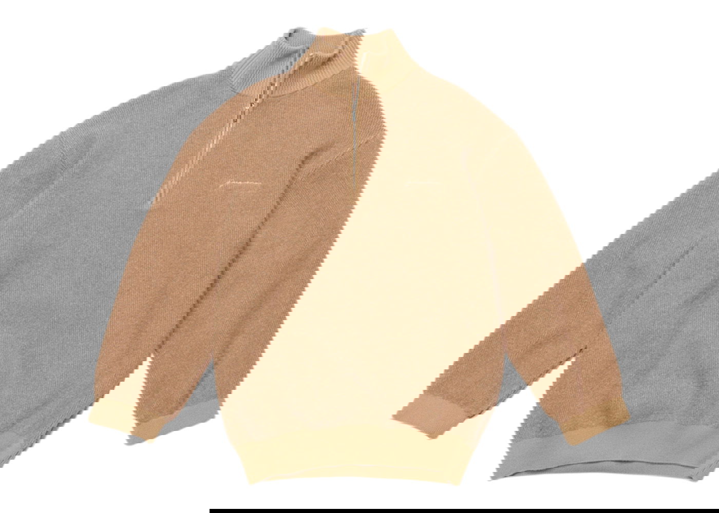 Sveter Jacquemus La Maille Berger Zip Collar Beige Béžová | 226KN040-2113-150, 0