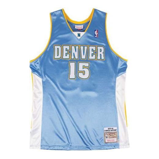 Dres Mitchell & Ness Mitchell & Ness Denver Nuggets 2003-04 Carmelo Anthony #15 Swingman Jersey Modrá | AJY4CP19128-DNULTBL03CAN