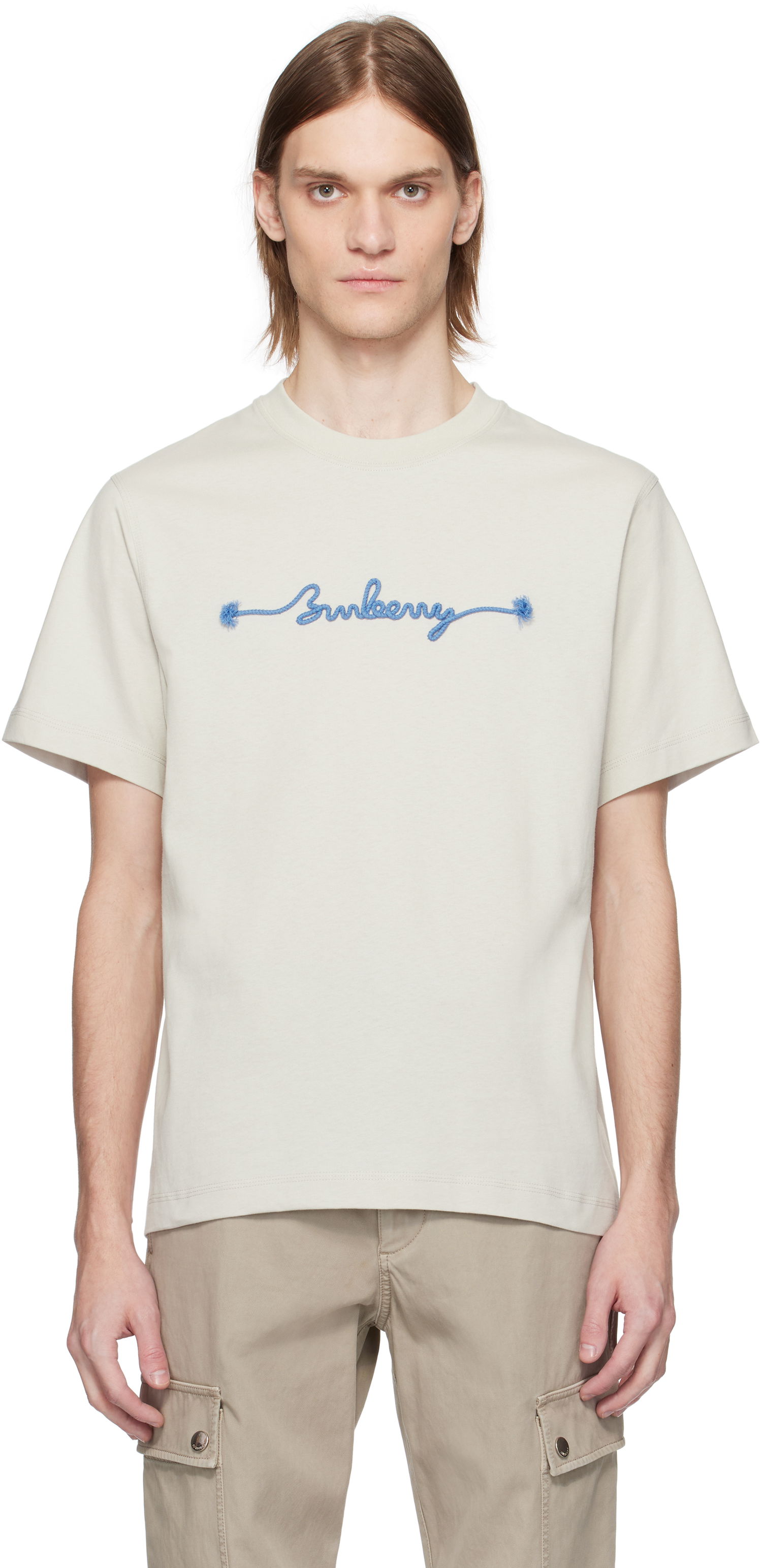 Tričko Burberry Burberry Knot Logo Cotton T-Shirt Béžová | 8106294, 0