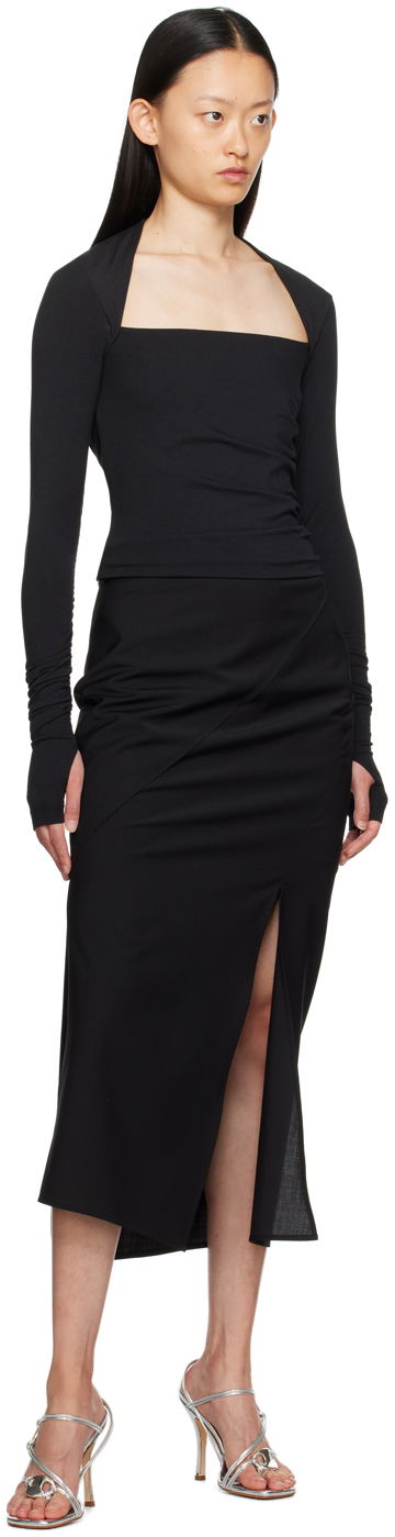 Tričko Helmut Lang Helmut Lang Shrug Long Sleeve T-Shirt Čierna | N06HW518, 3