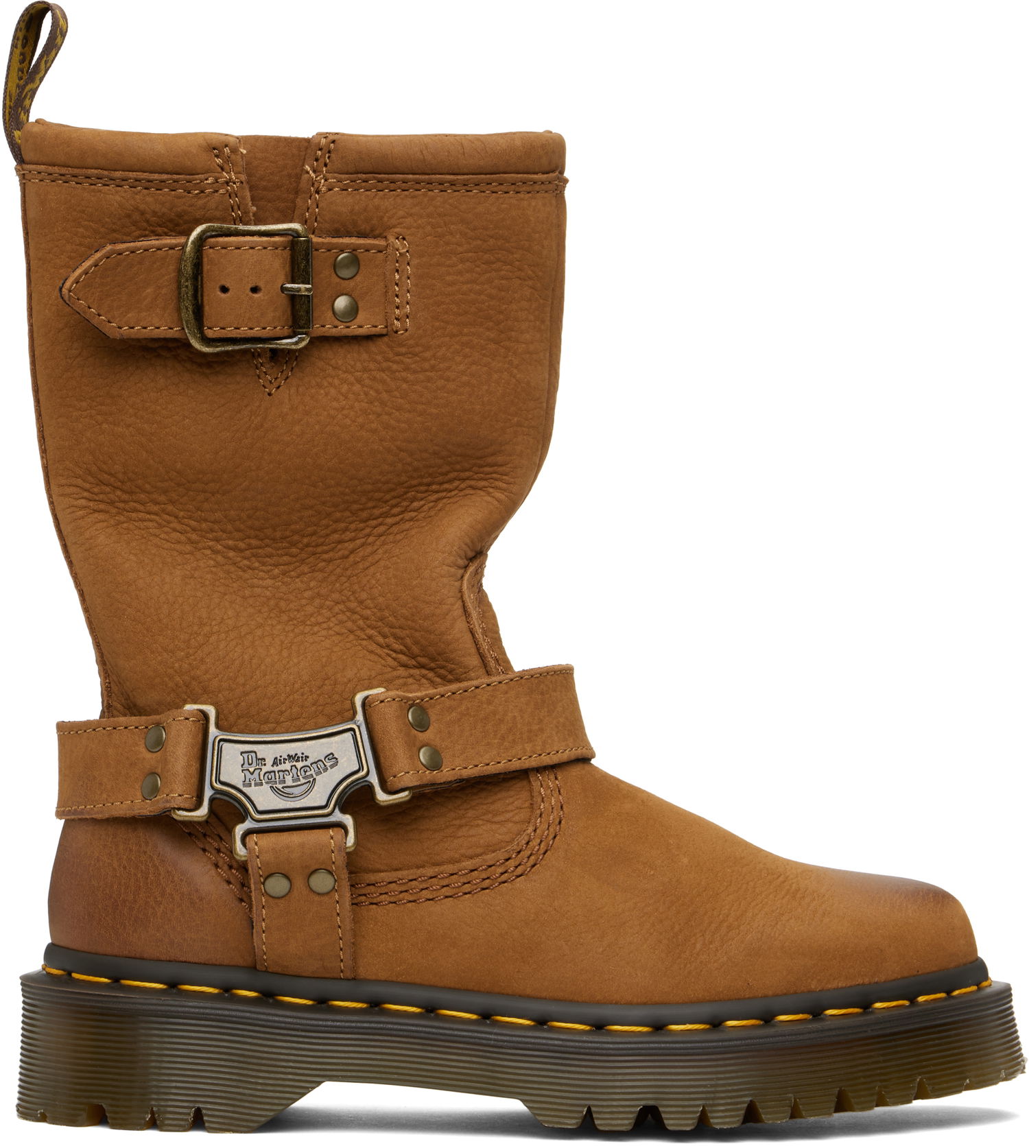 Oblečenie Dr. Martens Anistone Hi Leather Biker Boots Hnedá | 41644200, 0