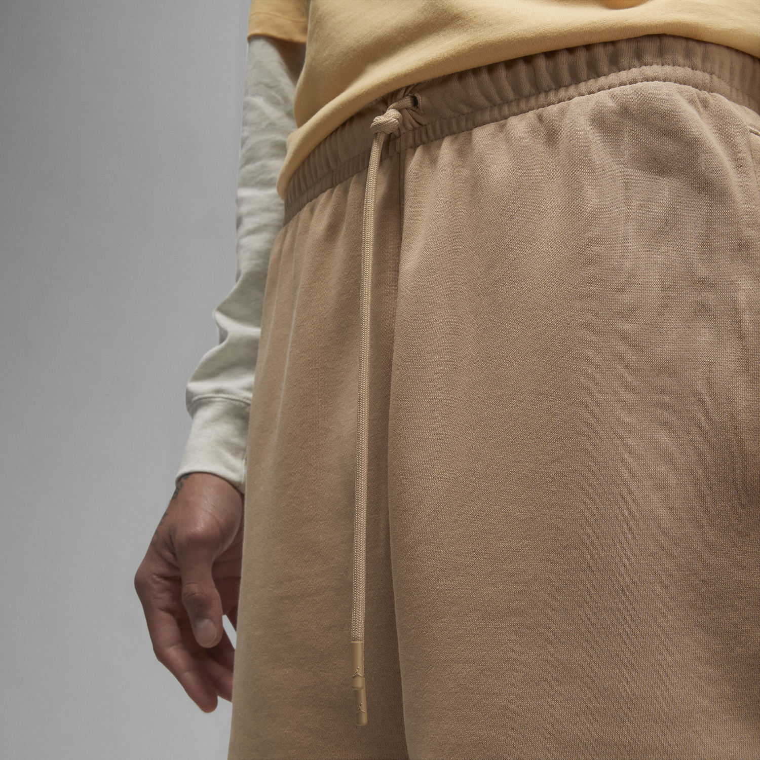 Šortky Jordan Essentials Fleece Shorts Béžová | DX9667-277, 1