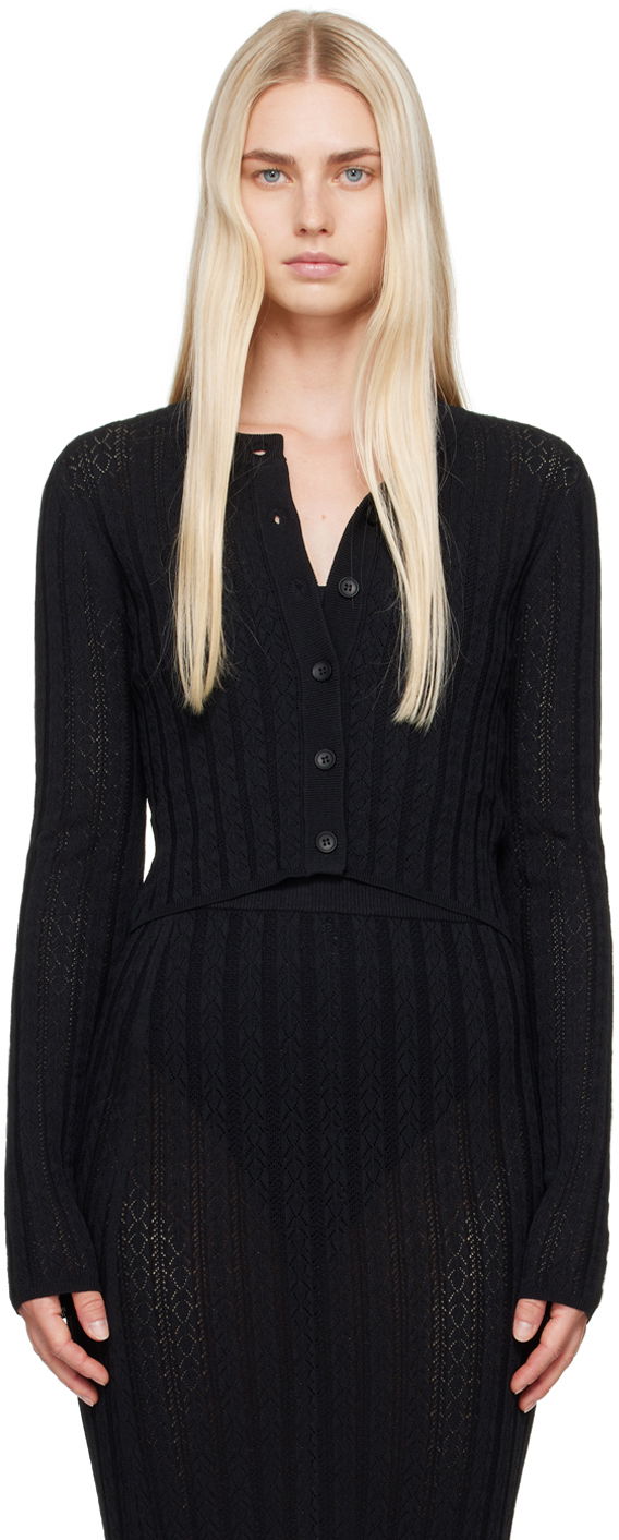 Sveter Loulou de Saison Loulou de Saison Adiro Knit Cardigan Čierna | ADIRO, 0