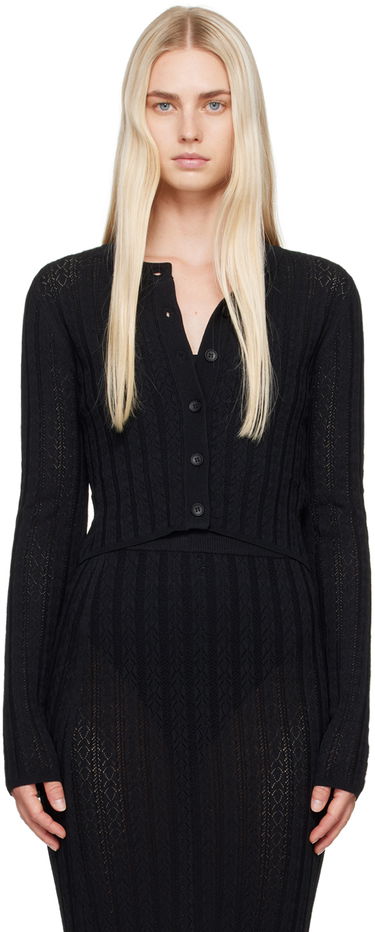Sveter Loulou de Saison Loulou de Saison Adiro Knit Cardigan Čierna | ADIRO, 0