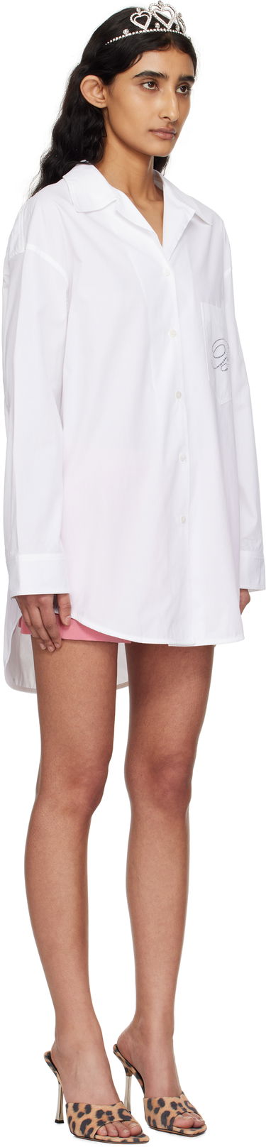 Košeľa Blumarine Blumarine Cotton Poplin Shirt Biela | P522C335A, 1