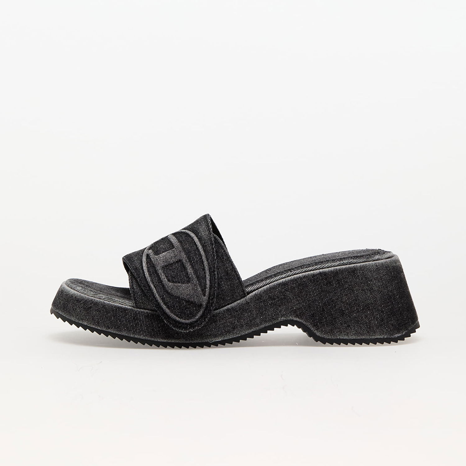 Tenisky a topánky Diesel Oval D Sa-Oval D Pf W Sandals Black Denim Čierna | Y03284_P0585 Black Denim, 0