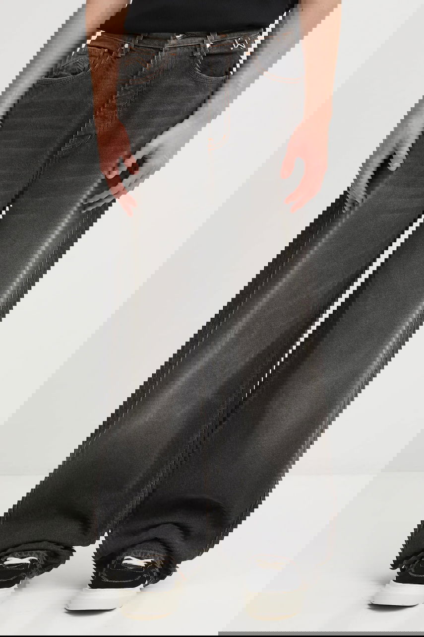 Džínsy Rhude RHUDE Wide Leg Traxedo Čierna | RHFW25DP01012, 0