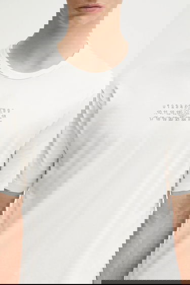 Tričko Maison Margiela Cotton T-Shirt with MM6 Maison Margiela Numerical Label Print Biela | SH0GC0057.S24312.101, 3