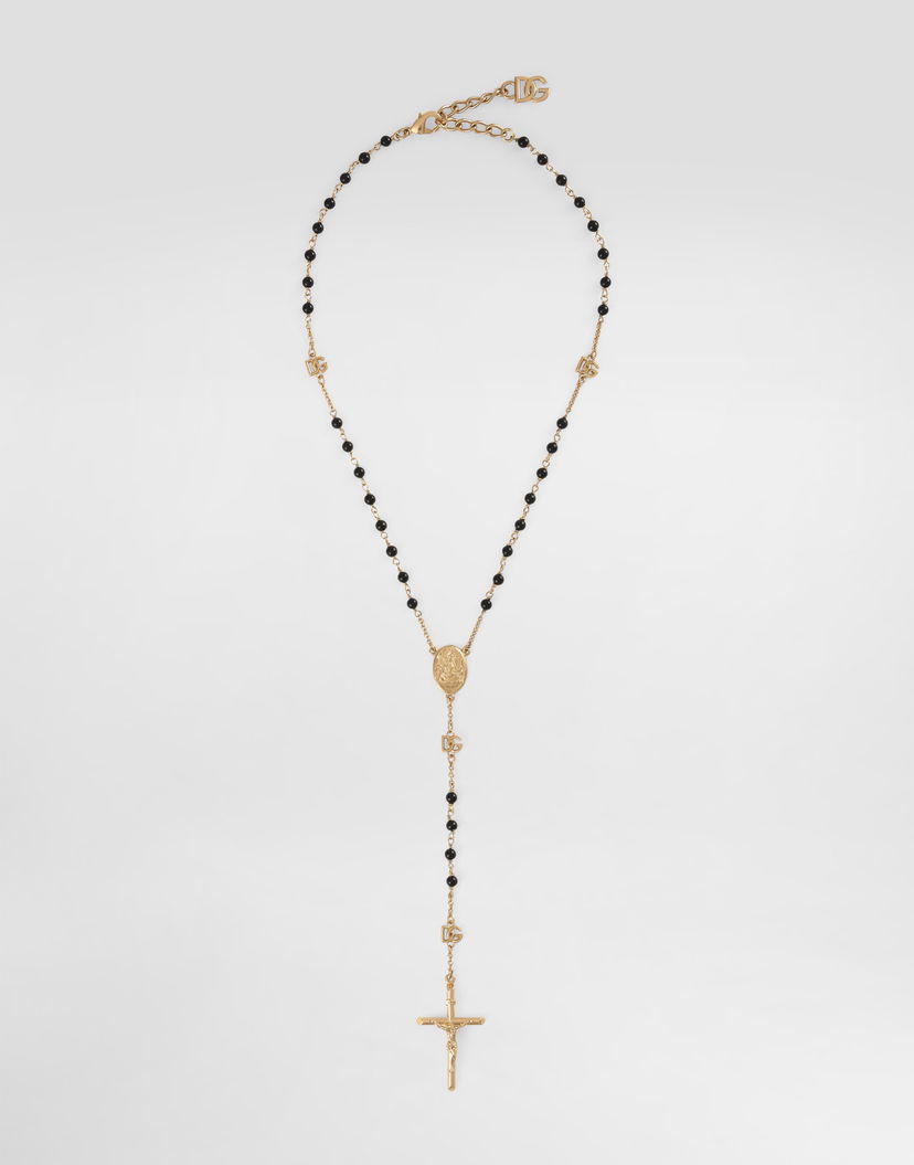 Náhrdelník Dolce & Gabbana Rosary-style Metal Necklace Onesize Čierna | WNR4C1W1111ZOO00