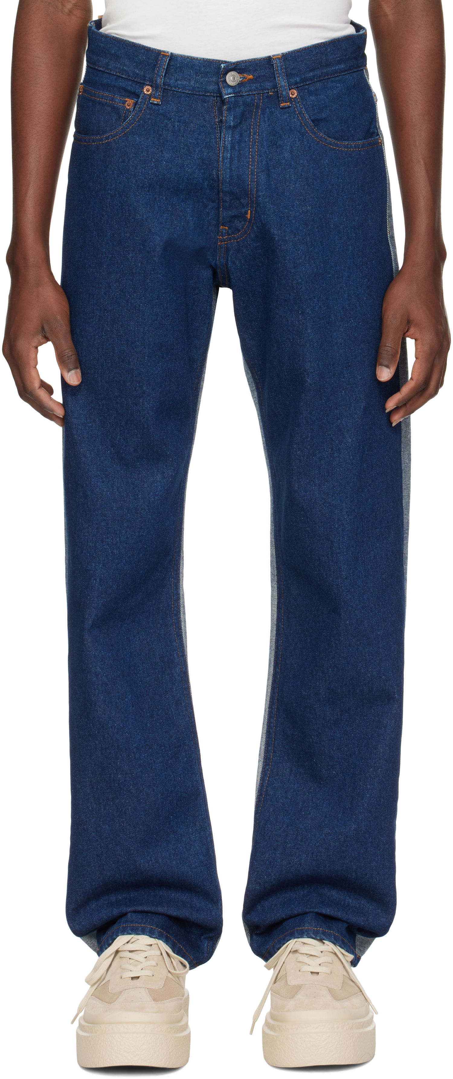 Džínsy Maison Margiela MM6 Maison Margiela Five Pocket Jeans Modrá | SH0LA0016 M30018, 0