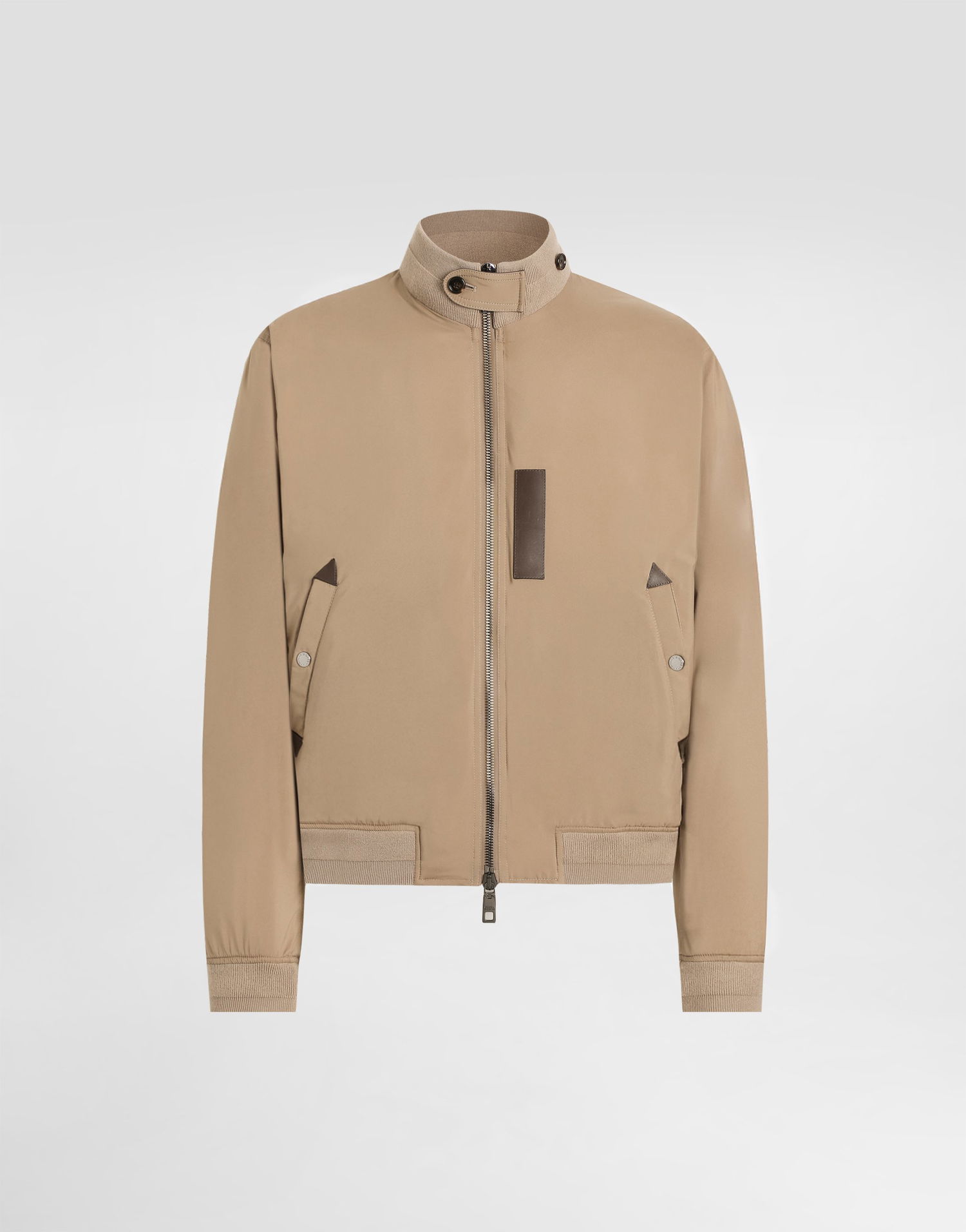 Bomber bunda Dolce & Gabbana Dolce & Gabbana Padded Satin Bomber Jacket Béžová | G9BRATFUSN0M3725, 0