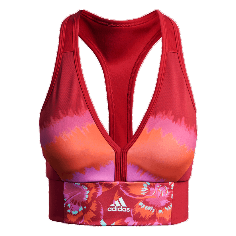 Podprsenka adidas Originals Farm Print Bra Červená | GM7144