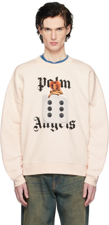 Mikina Palm Angels Holly Pin Up Graphic Sweatshirt Ružová | PMBA080S25FLE0033C10, 0