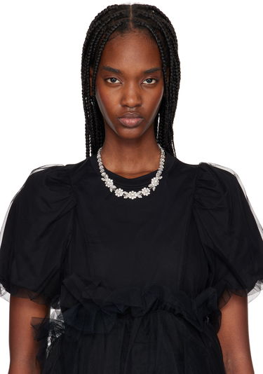 Náhrdelník Simone Rocha Simone Rocha Pearl & Crystal Daisy Floret Necklace Metalická | NKS84 0906, 1