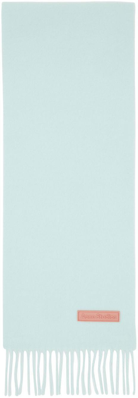 Šál Acne Studios Wool Fringe Scarf Tyrkysová | CA0308-, 0