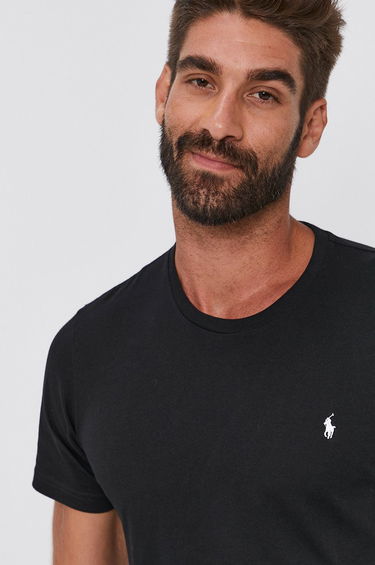 Tričko Polo by Ralph Lauren Cotton T-Shirt Čierna | 714844756001, 1