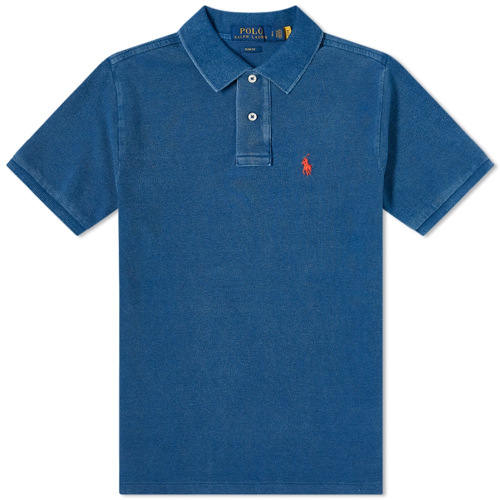 Polo tričko Polo by Ralph Lauren Ralph Lauren Slim Fit Polo Modrá | 710536856208, 0