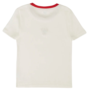 Tričko GAP Modern Crew Ringer T-Shirt with Cherry Embroidery Biela | 637782-07, 2