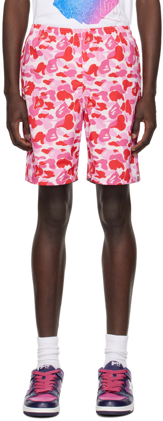 Šortky BAPE ABC Camo Shorts Ružová | 001SPJ301018M, 0
